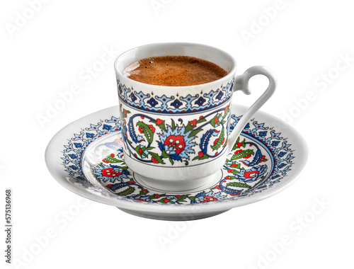 Foto Turkish Coffee with traditional porcelain cup