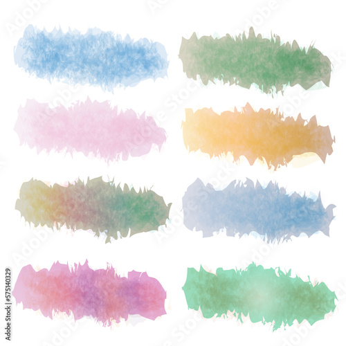watercolor brush strokes