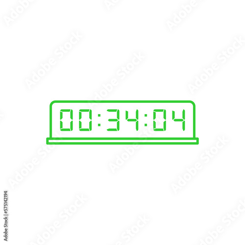 Digital clock icon vector design illustration.