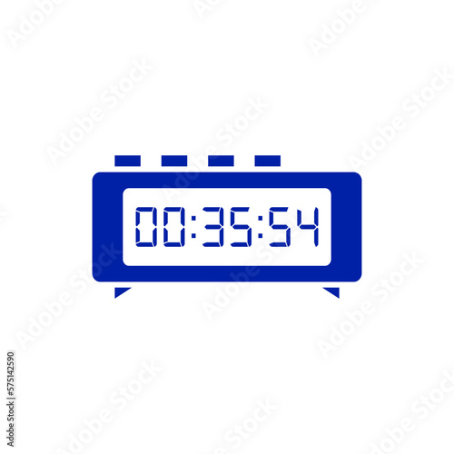 Digital clock icon vector design illustration.