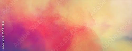Print op canvas Abstract colorful watercolor background