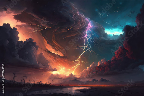 Thunder Sky - Art Piece