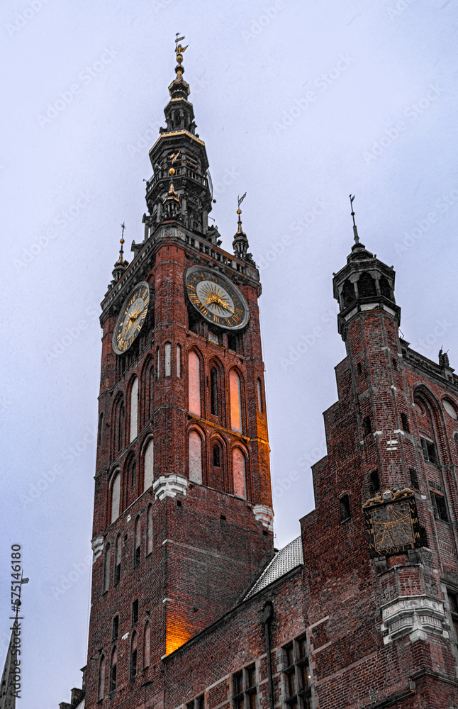 City hall in Gdańsk, Poland	
