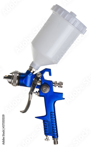 pneumatic airbrush for compressor isolated on white background