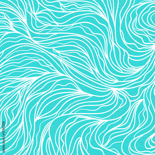 Colorful wavy background. Hand drawn waves. Stripe texture with many lines. Waved pattern. Colored illustration