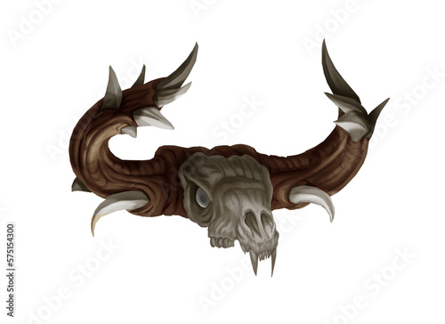 bull buffalo Taurus skull horned