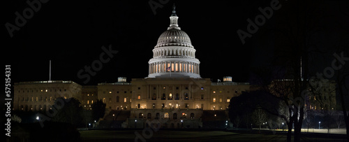 US Capitol Night Panorama