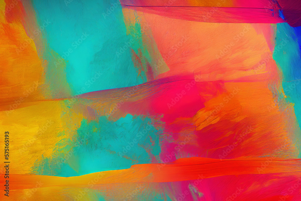 abstract watercolor background in vibrant style created with Generative AI technology