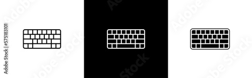 keyboard icon. keypad symbol signs, vector illustration