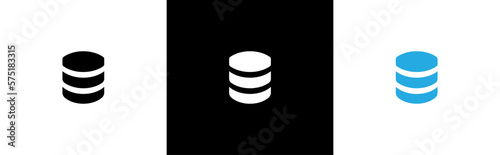 Data storage icon. disk storage symbol. Hard disk and database signs, vector illustration