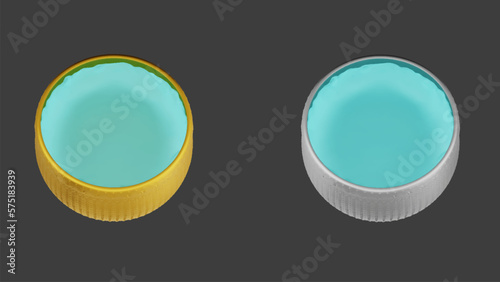 element of gold and silver bowl with water thai culture from image traced 3d. songkran festival thailand travel.