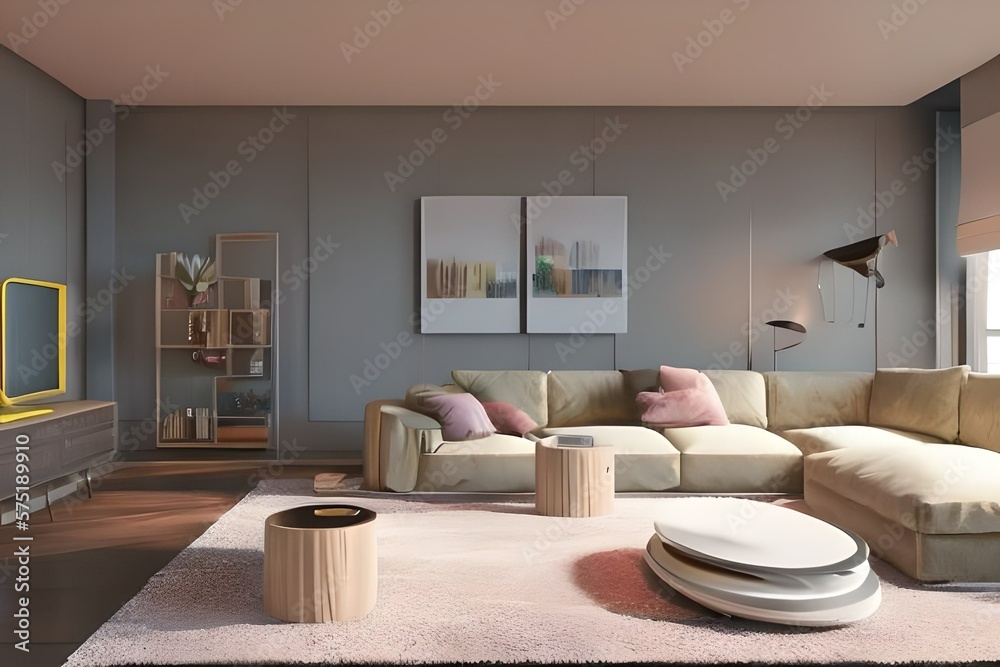 living room in 3d living room in 3d