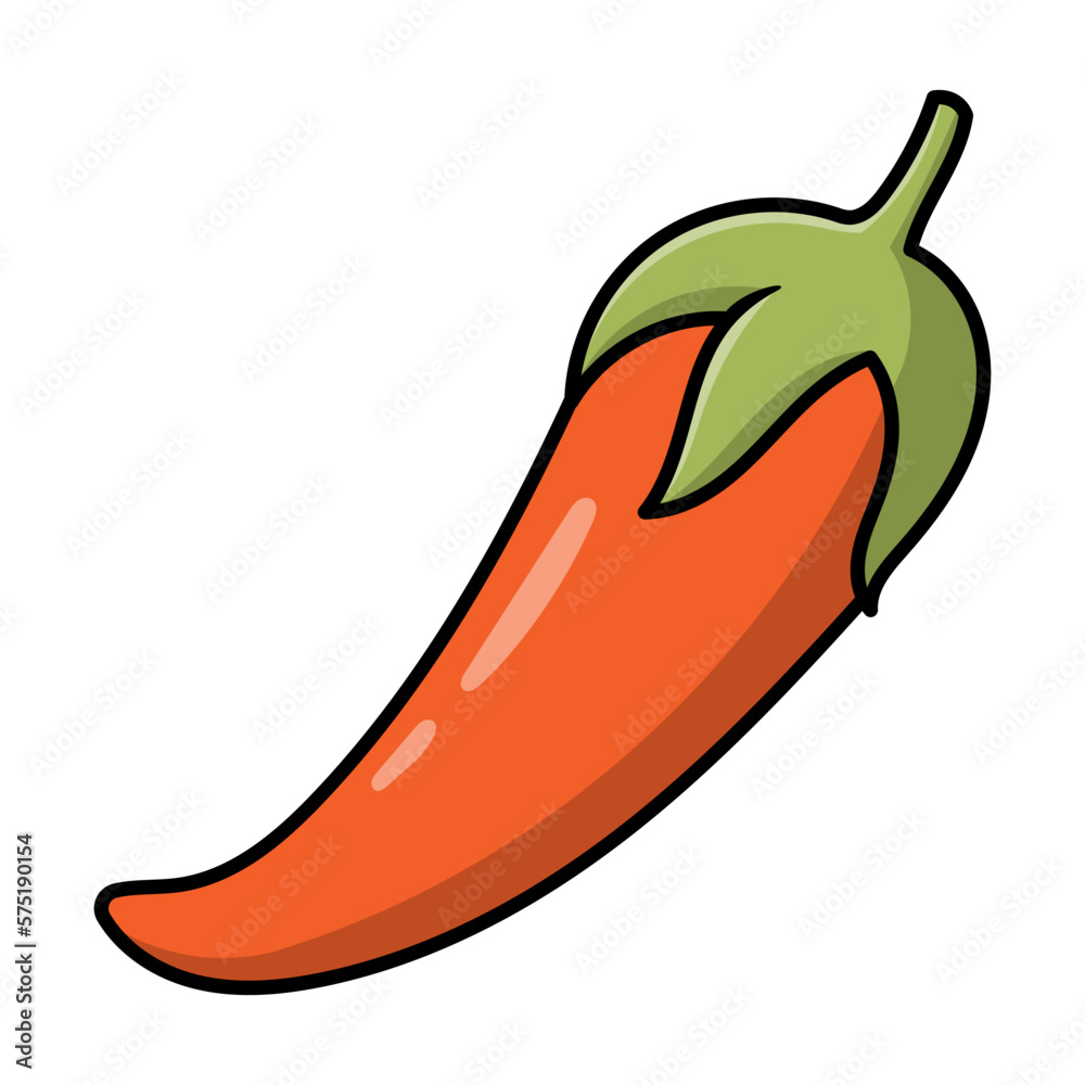 illustration of a chili illustration of a chili
