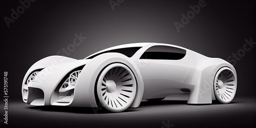 Modern electric car concept.