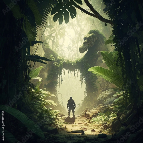 Man in a Jungle