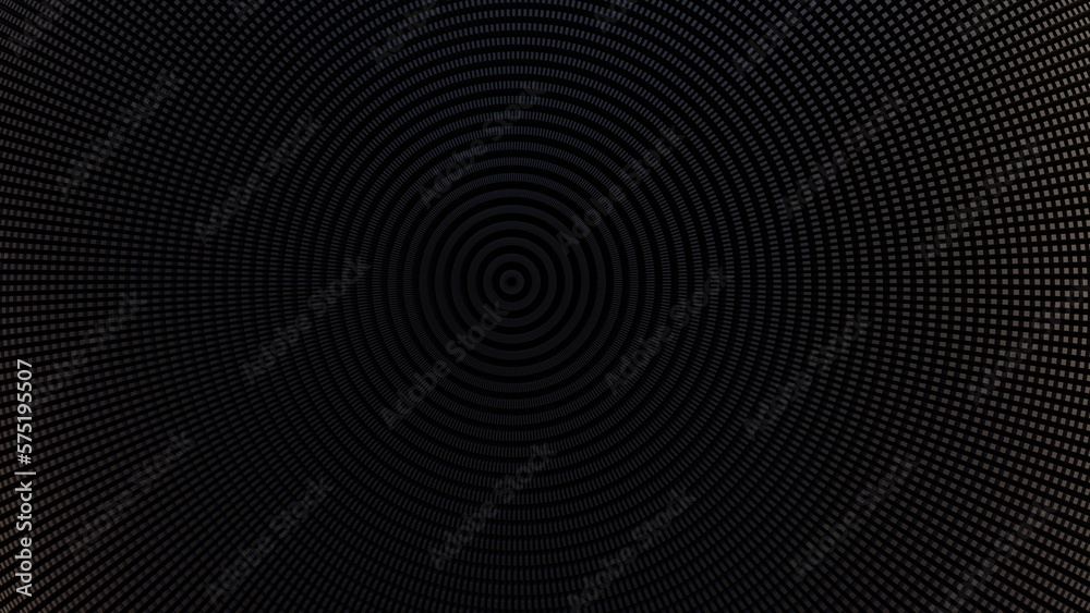 The circular pattern 3D Futuristic cubes dark black background Abstract geometric grid pattern The circular pattern 3D Futuristic cubes dark black background Abstract geometric grid pattern