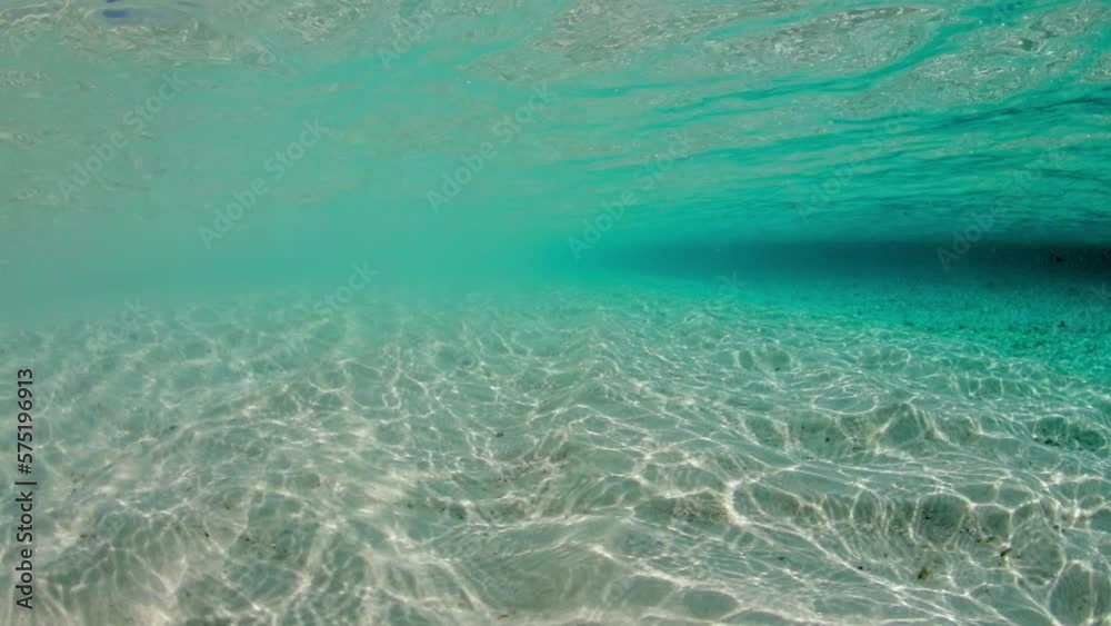 Waves Pattern Reflecting On Sand In Tranquil Ocean - Thulusdhoo, Maldives Waves Pattern Reflecting On Sand In Tranquil Ocean - Thulusdhoo, Maldives