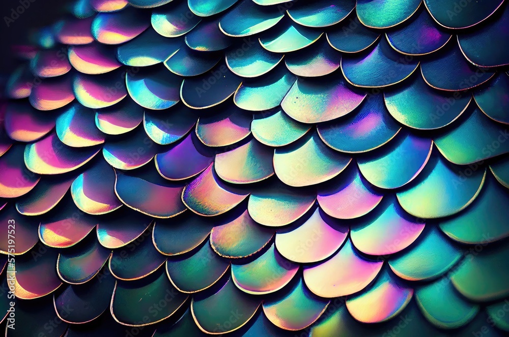 Rainbow Dragon Scales Generative AI Rainbow Dragon Scales Generative AI