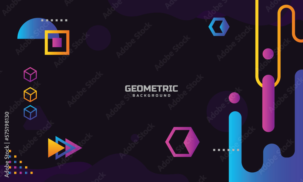 Modern colorful geometric background graphic