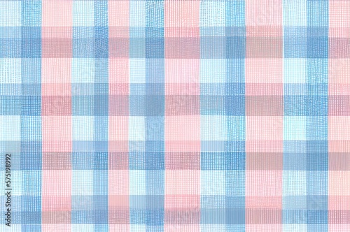 Plaid Pink Blue Pastel Texture Generative AI