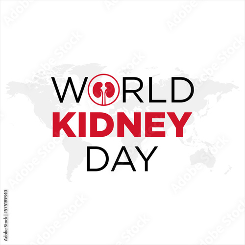 Vector Illustration for Kidney World Day. Kedney Logo Type