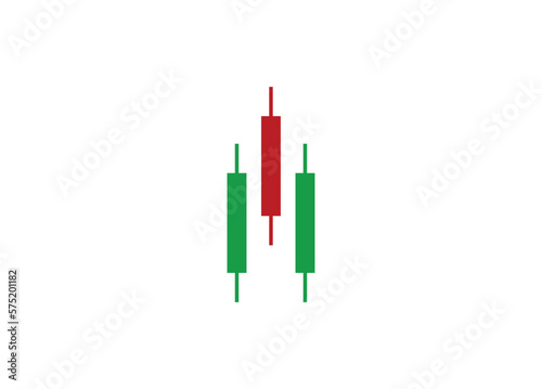 Candlestick chart can be used for trading logo, trading icon, chart, and others.