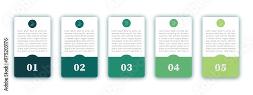Business infographic template, with 5 steps. Infographic vector illustration.