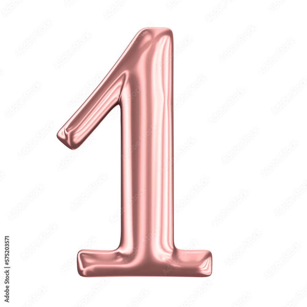 number 3d render number 3d render
