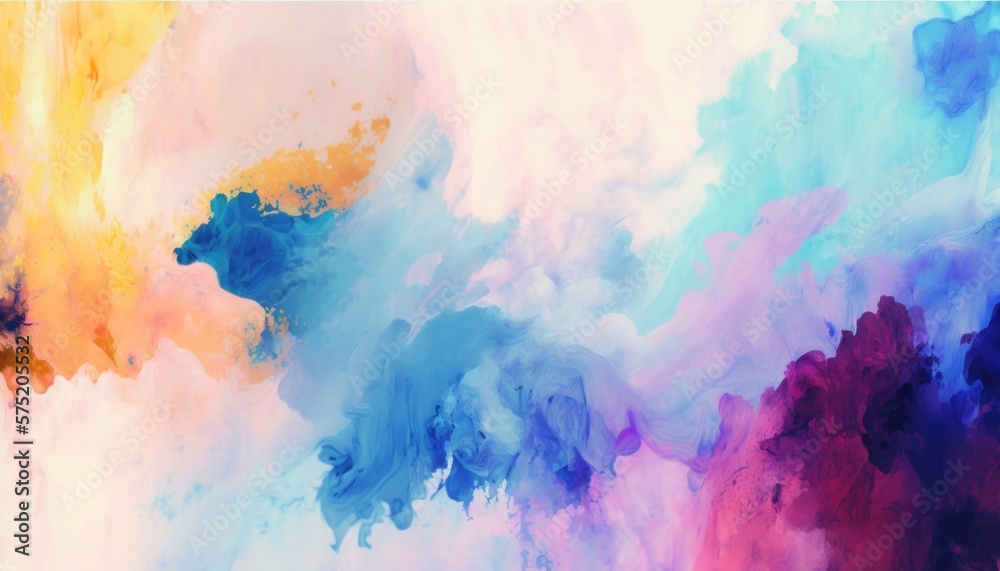 Colorful watercolor background. GENERATIVE AI