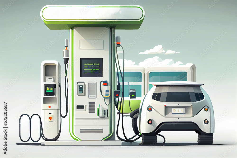 Electric vehicle charging stations for electric cars and charging stations for electric cars of