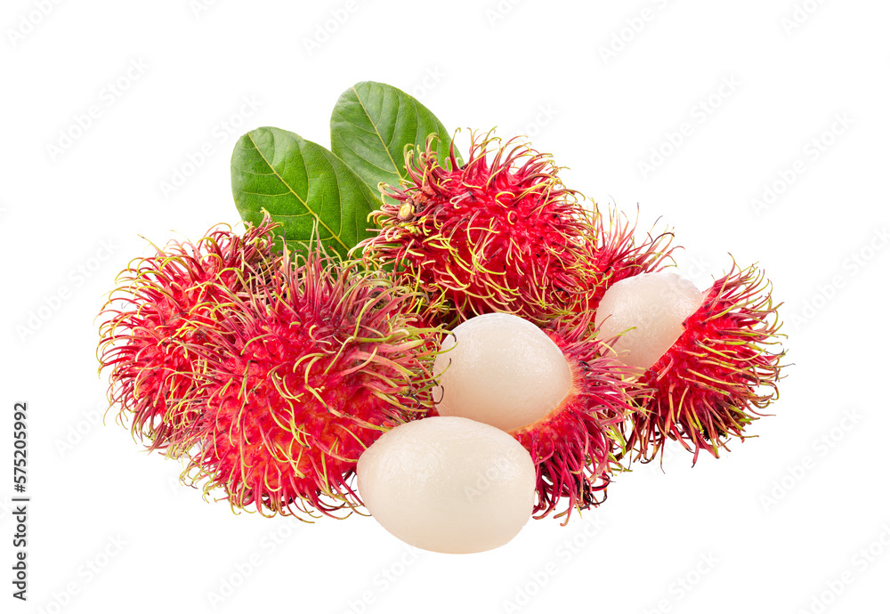 rambutan sweet delicious fruit with leaf isolated on transparent png rambutan sweet delicious fruit with leaf isolated on transparent png