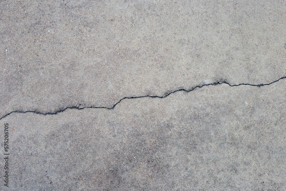 Obraz premium Home building problem. Wall cracked.