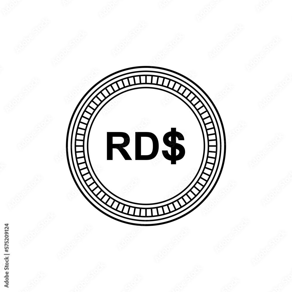 Dominican Republic Currency Symbol, Dominican Peso Icon, DOP Sign. Vector Illustration