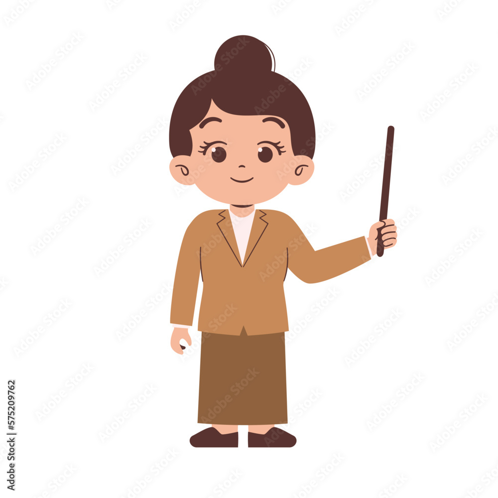 Indonesian female teacher in the classroom Indonesian female teacher in the classroom