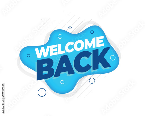 fluid style welcome back background for rejoining aboard team