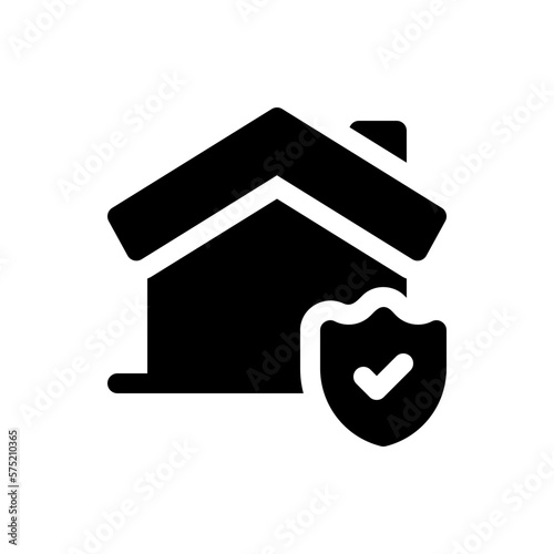 home insurance glyph icon