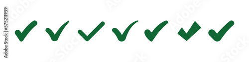 Checkmark vector icons collection