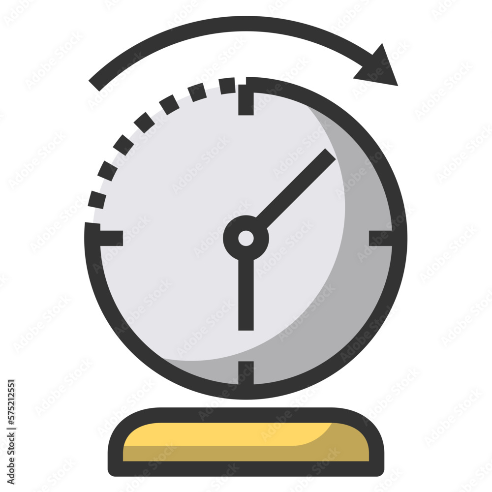 Simple period filled outline icon, date and time logistic related concept on the white background Simple period filled outline icon, date and time logistic related concept on the white background