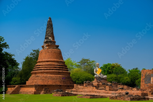 Wat Worachettharam  Ayutthaya Province. Beautiful ancient sites in Thailand.