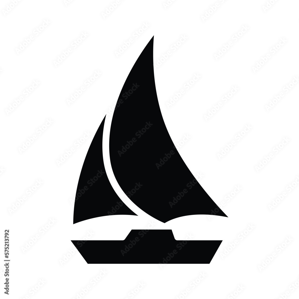 Sailing boat icon vector design template Sailing boat icon vector design template