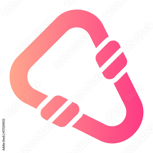 carabiner gradient icon