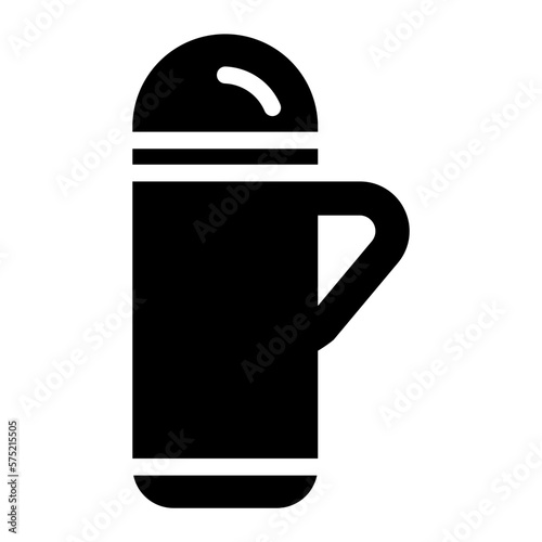 thermos glyph icon