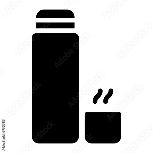 thermos glyph icon