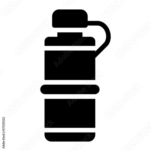 water flask glyph icon