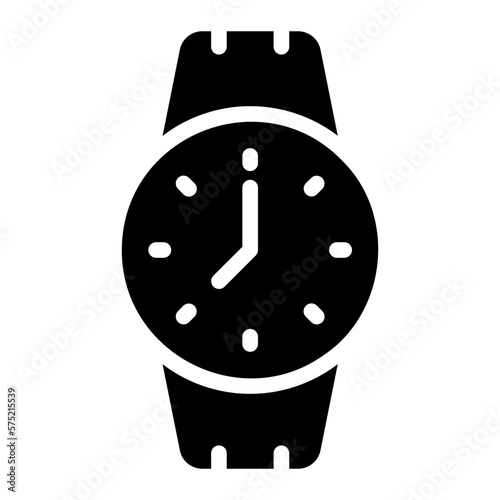 wristwatch glyph icon