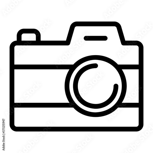 camera line icon