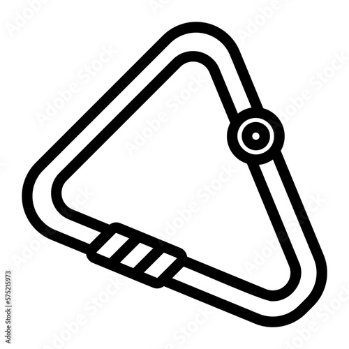 carabiner line icon