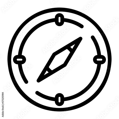compass line icon