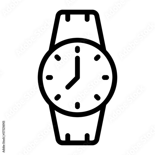 wristwatch line icon