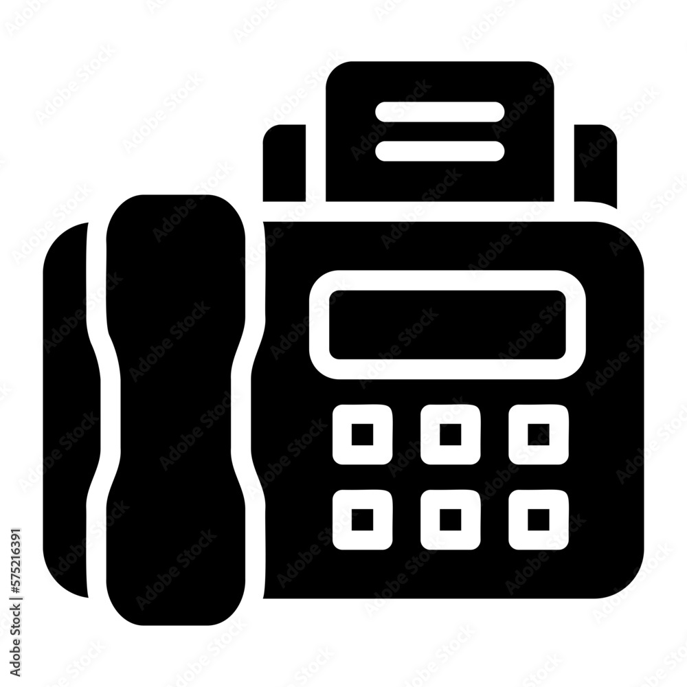 fax glyph icon fax glyph icon